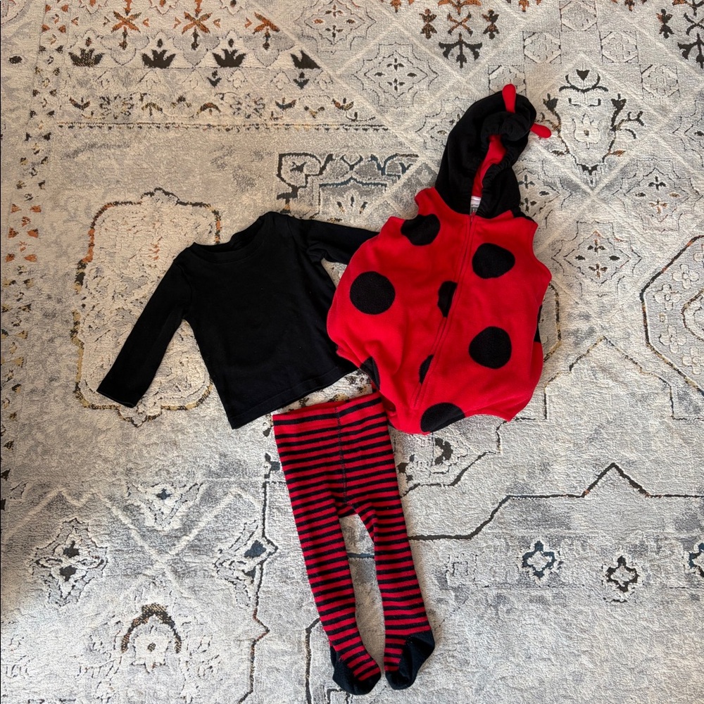 Carter’s 3 piece ladybug costume, size 12 months - Picture 2 of 6